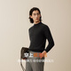 Hodo 100% pure wool Hodo men's woolen sweater for men 24 autumn and winter thickened sweater base layer sweater for men