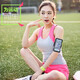 Running mobile phone bag sports arm bag wrist bag fitness comfort mobile phone arm bag ultra-light portable touch screen mobile phone bag applicable (6-6.5 inches) black