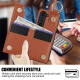 Jinhao eignet sich für Samsung Z Fold5 Mobiltelefone Hülle Pensteckplatz-Brieftasche Klappschirm Fold4/3 Vollinclusive Anti-Fall-Schutzhülle Ringhalterung High-End-Mode-Mode-Brieftasche Mobiltelefon Leder-Hülle Ringschutz Hülle Brown Samsung Fold5