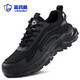 Blue Gull Shield labor protection shoes for men, ultra-light and comfortable, sports style, steel toe cap, anti-smash and anti-puncture function, construction site safety work shoes, ultra-light and comfortable, sports style 45