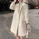 Gu Bing Mink Fur Coat Women's Autumn and Winter New Style Mid-Length Gold Mink Fur Coat White M Recommended 100-115