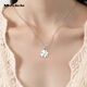 Miss JuJu pt950 platinum four-leaf clover pendant female platinum clover necklace gift for girlfriend single pendant 1.0-1.2g + delivery silver chain