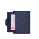 WILLIAMPOLO Paul Wallet Men's Short Canvas Personalized Wallet Creative Youth Driver's License Leather Case Multifunctional Small Card Holder Blue Short Style