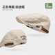 
Yun Jianzhi showed his face, two positive and negative two-beret men's British retro front hat newspaper berets newspaper painter hat female baseball cap black