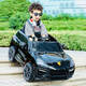 WORK BABY anti-Porsche children's electric car four-wheeled toy car for adults and children, baby girl with remote control electric car, painted black four-wheel drive + large battery + remote control leather seat, electric drive
