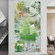 Dincmei Top Creation Beauty New Chinese Entrance Entrance Decoración Decoración Pintura Autoadhesivo Sala de estar Corredor Corredor Pegatinas de pared 3D Pintura de paisaje tridimensional 3d Pintura de paisaje 081. Bamboo Informe de seguridad Ancho de seguridad 30 cm-Altura 60 cm Pintura autoadhesiva [con pegamento en la parte posterior]