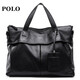 POLO briefcase men's official handbag first-layer cowhide business 14-inch computer bag birthday gift for boyfriend