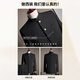ROMON suit + trousers new Chinese style stand collar tunic business dress blazer black 4XL
