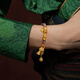 
Liufu Jewelry Fuman Heirloom Family-friendly gold-plated gold colored craftsmanship gold bracelet bracelet men's priced F63TBGB0122 42.65 grams (including labor cost 3881 yuan)
