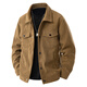 Baleno S&K Series Corduroy Jacket Men's 2025 Autumn New American Retro Casual Lapel Work Jacket Coffee XL Recommended 135-145 Jin Jin equals 0.5 kg
