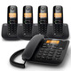 Gigaset Gigaset original SIEMENSA730 cordless phone mother machine clear hands-free A530 system A730 gentleman black one to two
