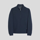 VICUTU men's jacket is comfortable, skin-friendly, fashionable and versatile for commuting, dark blue 180/100B