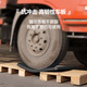 Leyou Baiyi small trolley flat trolley 90*60cm 5 inch TPR light sound wear-resistant load-bearing 900 Jin [Jin equals 0.5 kg] decoration moving small trailer transport truck small puller pull truck folding trailer