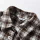 Xiangying retro coffee color plaid shirt for women 2025 winter new style wool long-sleeved loose lapel shirt jacket Kage M 160/84A/95-110Jin Jin equals 0.5 kg
