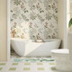 Azulejos de pared de fondo de baño de estilo xmsj de baño cremoso 600x1200 Morandi Medias de pared Flower Tiles 600 mm1200mm 691