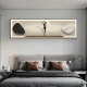 Abstract character bedroom bedside decoration painting light luxury feeling master bedroom second bedroom room background wall hanging painting hotel pattern JD15253 200*60cm suitable for 2 meters bed or living room