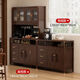 Le nouveau buffet chinois de Yu Meng Xindi avec mur intégré haut intégré en bois massif salon salon de rangement mural armoire de cuisine maison de rangement de rangement de rangement 1505 + 1517 Installation du buff