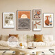 Huaixue Style Style Sala Decoración de la sala de estar Pintura de sofá de estilo mediano Pintura colgante Combinación Pintura Nordic Retro Art Mural Z3879 35*50/50*70/30*40*2/40*60 MARCO DE ALUMINUM ALUMINUM ALUMINUM