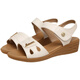 Gebrochener roter Schnecke echtes Leder -Rindfleisch -Sehnen -Sock -Sandalen für Frauen Sommer Soft Sohle 2024 Vielseitige Modmutterschuhe flacher Sohle Beige [Super weiche Rindfleisch -Sehnen -Sohle] 37