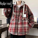 Prince Roy/Roy/Prince Jacke für Jungen und Teenager plus Baumwolldickte karierte Jacke mit gefälschter zweiteiler winddichter und warmer Baumwolljacke 9922 Marineblau [Hinzufügen von Baumwolle, um warm und komfortabel zu bleiben] eingedicktes M (90-105jin [Jin gleich 0,5 kg]))