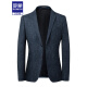 Romon High-High-End Casual Suit Men's Spring y Summer Trait Trait Jacket Style Coreano Slim Business Stretch Stretk Stretk Stretk Black and Grey Grid 6625 XL 180 [recomendado 135-150Jin [Jin iguala 0.5 kg]]]
