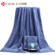 Jie Liya (grace) bath towel gift box three-piece set pure cotton thickened one bath towel and two towels set wedding gift customization 0474 gray one bath towel and two towels business box