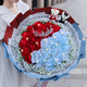 
Fuyuhua Pavilion Flower Express Flower Gift Broken Ice Blue Rose Bouquet Birthday Gifts for Girlfriend All-China Delivery On Day [Born with You] 16 Broken Ice Blue + 17 Red Rose dy687
