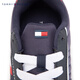 Tommy Hilfiger Kinderkleidung Herren-Farbblocking gestreiftes Gurtband Retro Casual Schuhe Sportschuhe Laufschuhe Reisschuhe Th100944 Marine Blue 695 35