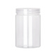 XMSJ Aluminio Plástico de plástico de planta de plata puede Grado de alimentos para mascotas Frasco de foca vacío Botella ancha de la boca ancha Transparent Biscuit Pastry Bucket 5.5*8.5cm 16 g Tapa de plata de aluminio Tapa 1098