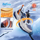 361 Children's cotton shoes 25 winter, men's and women's, middle and older children's grip, wear-resistant, light outdoor velvet warm sports running shoes, blue 38