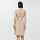 Jnby/Jiangnan Buyi Frühlings- und Sommer -Frauenkleidung Schlinge Kleid Einfacher Pendler ärmellose Taillenrock 5o6g14420 674/mittelgraues Pulver s