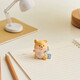 Cute cartoon Shiba Inu desktop ornaments mini puppies and kittens simulated animal model toys micro landscape decorations 5 Shiba Inu combination + small basket