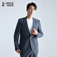 Lilang Double Elastic Texture Suit Men's Easy Commuting Business Suit Set Light Gray 175A