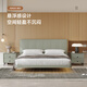AISU Lit en cuir flottant Chambre maître simple moderne Bound Double Lit Sac doux Italien Minimaliste lit W691 W691 lit simple 180 * 200