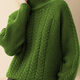 Difelige European и American Fashion Lazy Style Sweater для женщин 2024 Новый зимний повседневный универсальный свитер Цвет 3XL 3XL