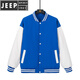 JEEP SPIRIT夹克男2024春季新款宽松棒球服男潮流休闲运动夹克外套男 ZC9926黑色旷野美拉德 L旷野美拉德