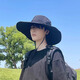Memaru summer outdoor sun hat men's sun hat sun hat large brim mountaineering hat fishing fisherman hat men's khaki