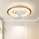 V-POWER bedroom fan light integrated intelligent remote control LED lamp restaurant ceiling light with fan Guangdong Zhongshan lamp 9904-J Phnom Penh-96W Aurora-360 shaking head without any installation
