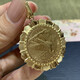 Xue Cong's one-piece American Eagle Yang Yang Yang Yang, an old Indian chief, Kruger Panda gold coin pendant necklace, style 2, 1986 1/4 American Eagle Yang.