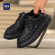 Heilan House (HLA) Men's Shoes 2025 Autumn and Winter New Style Sneakers Men's Business Casual Leather Shoes Trendy Versatile Casual Shoes Men's Black 41