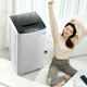 Zhigao fully automatic washing machine, large-capacity pulsator, blue light washing and intelligent air drying, dormitory rental, household small washing machine washing and washing machine [family three] 10 public Jin [Jin equals 0.5 kg] Gem Lime
