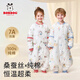 Babudou baby sleeping bag autumn and winter silk cotton breathable children's pajamas for all seasons warm baby anti-kick quilt