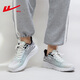 Zapatos para hombres de Warrior, zapatos deportivos, zapatos de malla de primavera y verano, zapatillas para hombres que absorben los hombres de la suela gruesa, zapatos de moda livianos de moda de moda, gris-verde grises 1349 43