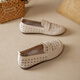 
Kanglibi genuine leather soft sole mother shoes single shoes middle-aged and old comfortable and not tired leather shoes middle-aged and old young and non-slip women's shoes spring and autumn style 677 hole style beige soft sole soft surface very comfortable 36