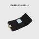 CHARLIE&KELLI CK brand bag for women 2026 new style simple and versatile folding card bag compact wallet birthday gift for women black Beijing warehouse delivery gift bag packaging
