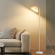 Yongzhi pleated floor lamp simple living room sofa next to Southeast Asian style study bedroom bedside lamp atmosphere lamp floor lamp D upgraded eye protection source, RA 97 - black -