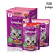 Whiskas Miaoxian Bao 85g*24 bags of cat food Whiskas ocean fish tuna canned cat snacks wet food for adult cats 12 bags of beef + 12 bags of tuna 85g