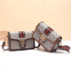 KUQIDAISHU This year's popular shoulder bag for women's bag 2025 new high-end fashion luxury small square bag crossbody bag women's bag 9221 checkerboard plaid coffee color