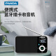 熊猫（PANDA）6210蓝牙收音机老人专用便携式多功能小型袖珍FM调频广播老年人可充电插卡小音箱随身听新款播放器 黑色+8G内存卡+3C充电头