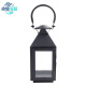 Jia Xiaoyou 2024 new old-fashioned portable horse lantern camping lamp outdoor lamp iron creative candle holder wedding props M (18*18*52CM)